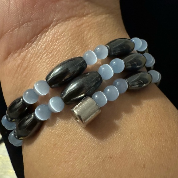 ✨2 for $30✨ Hematite Cat’s Eye Gemstone Magnetic Necklace/Bracelet - Picture 13 of 13